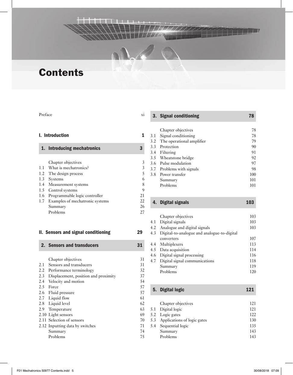 Preview page 6 of Mechatronics Electronic Control Systems In Mechanical and Electrical Engineering 7th Edition By William Bolton