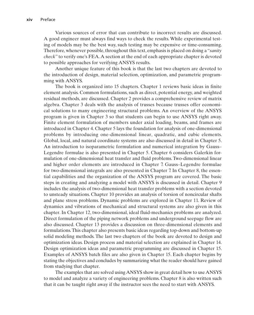 Preview page 3 of Finite Element Analysis Theory and Application with ANSYS 5th Edition By Saeed Moaveni