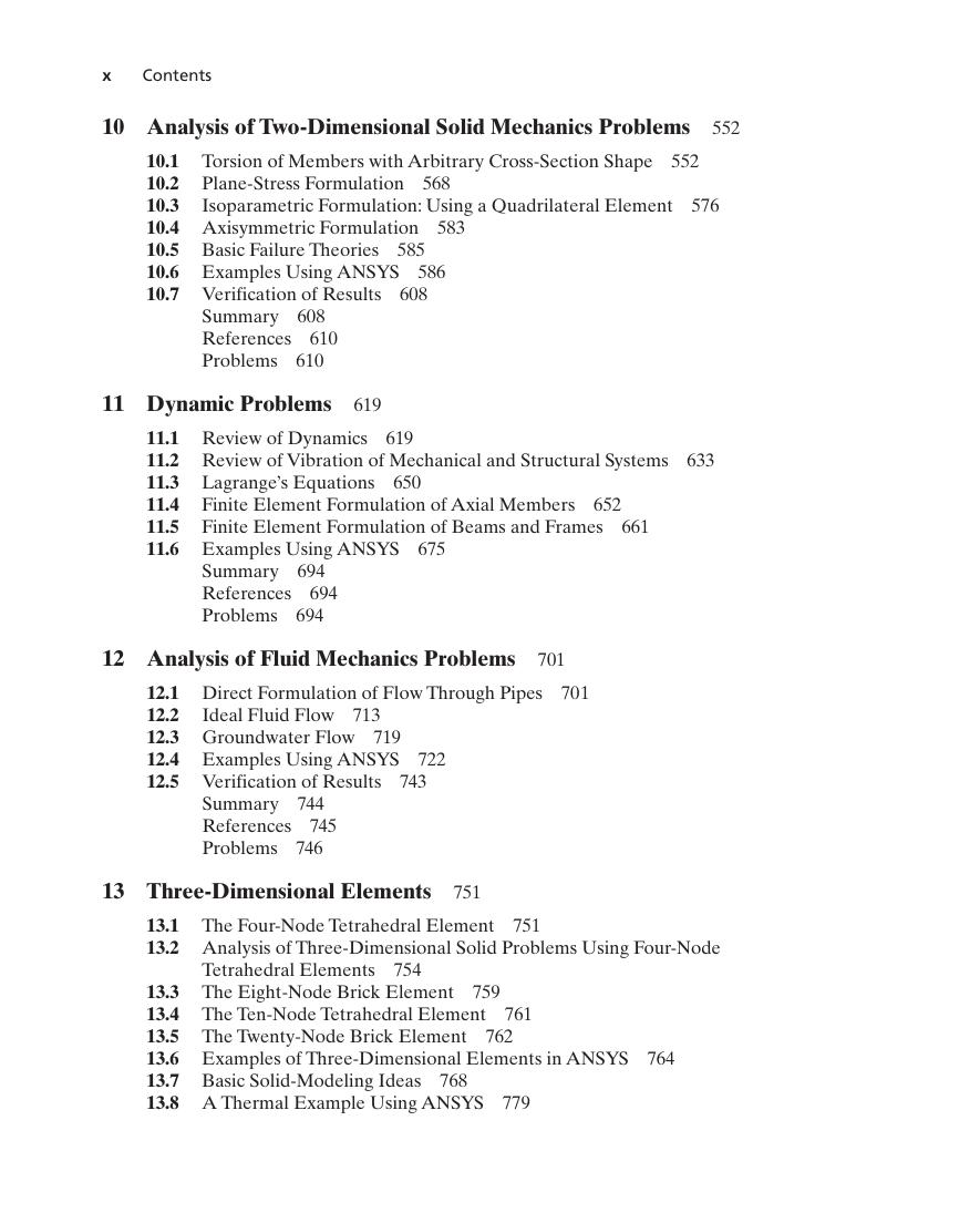 Preview page 9 of Finite Element Analysis Theory and Application with ANSYS 5th Edition By Saeed Moaveni