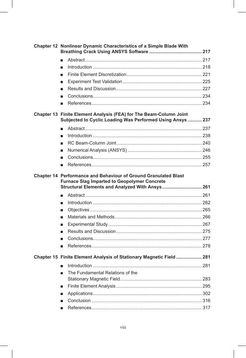 Preview page 10 of Finite Element Modeling and Simulation with ANSYS Workbench By L. N. Miandji
