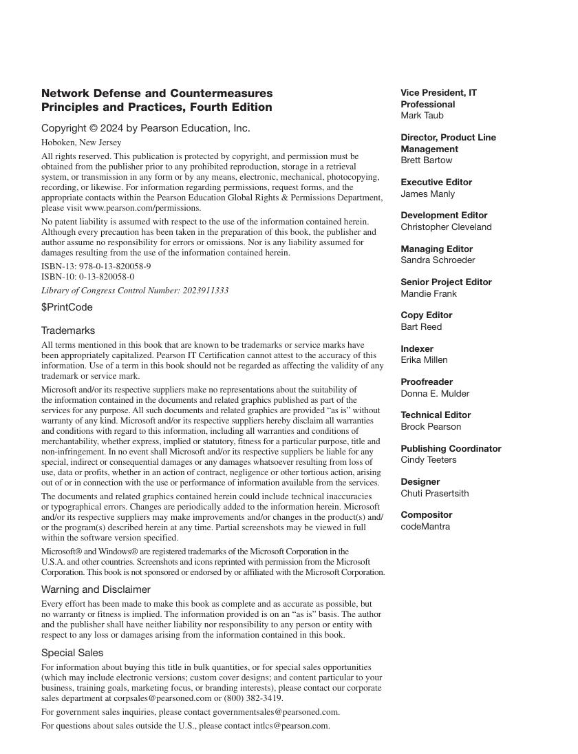Preview page 3 of Network Defense and Countermeasures Principles and Practices 4th Edition By Chuck Easttom
