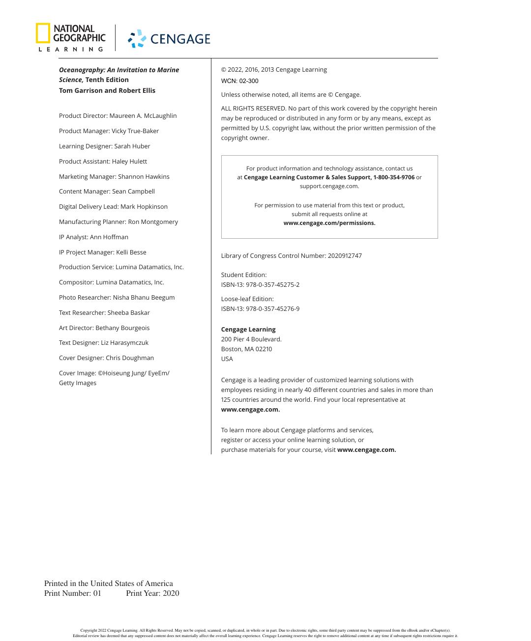 Preview page 4 of Oceanography An Invitation to Marine Science 10th Edition By Tom Garrison