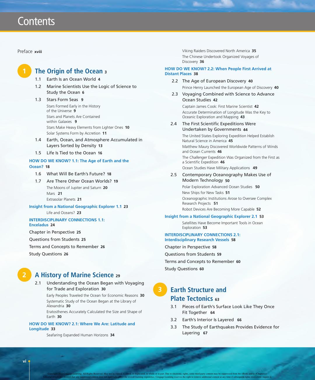 Preview page 8 of Oceanography An Invitation to Marine Science 10th Edition By Tom Garrison