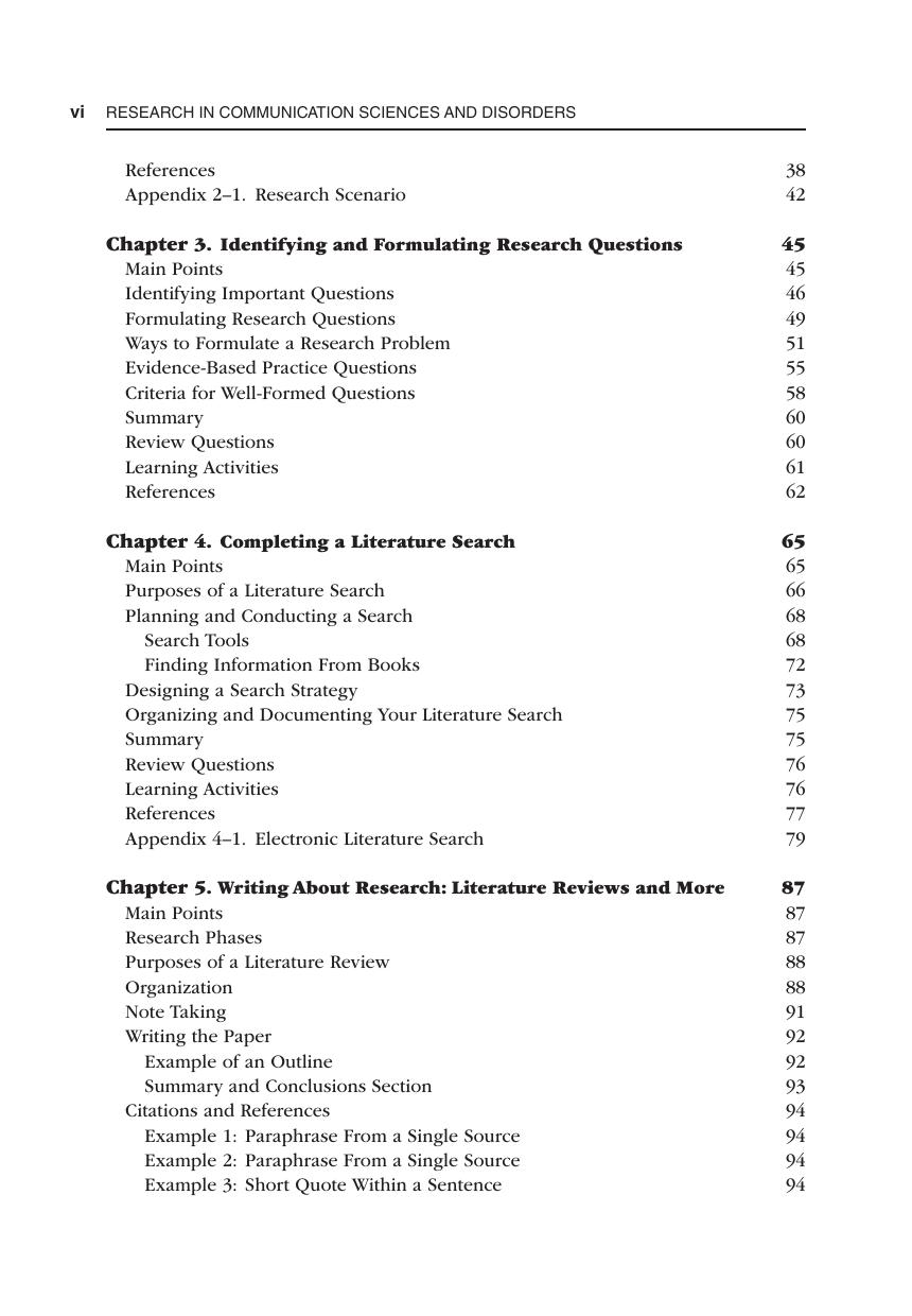 Preview page 7 of Research in Communication Sciences and Disorders Methods for Scientific Inquiry 5th Edition By Lauren Nelson, Jaimie Gil