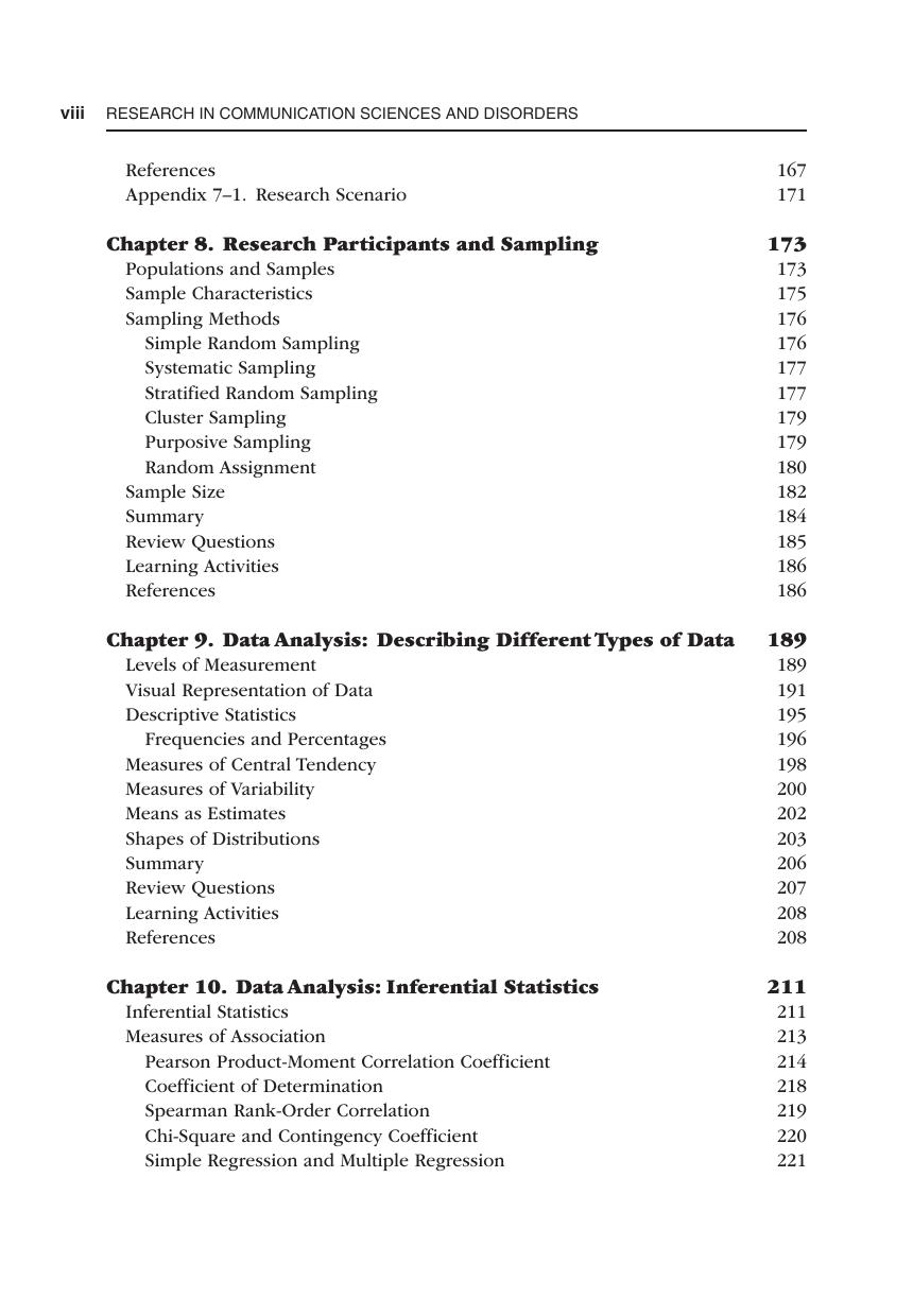 Preview page 9 of Research in Communication Sciences and Disorders Methods for Systematic Inquiry 4th Edition By Lauren Nelson, Jaimie Gil