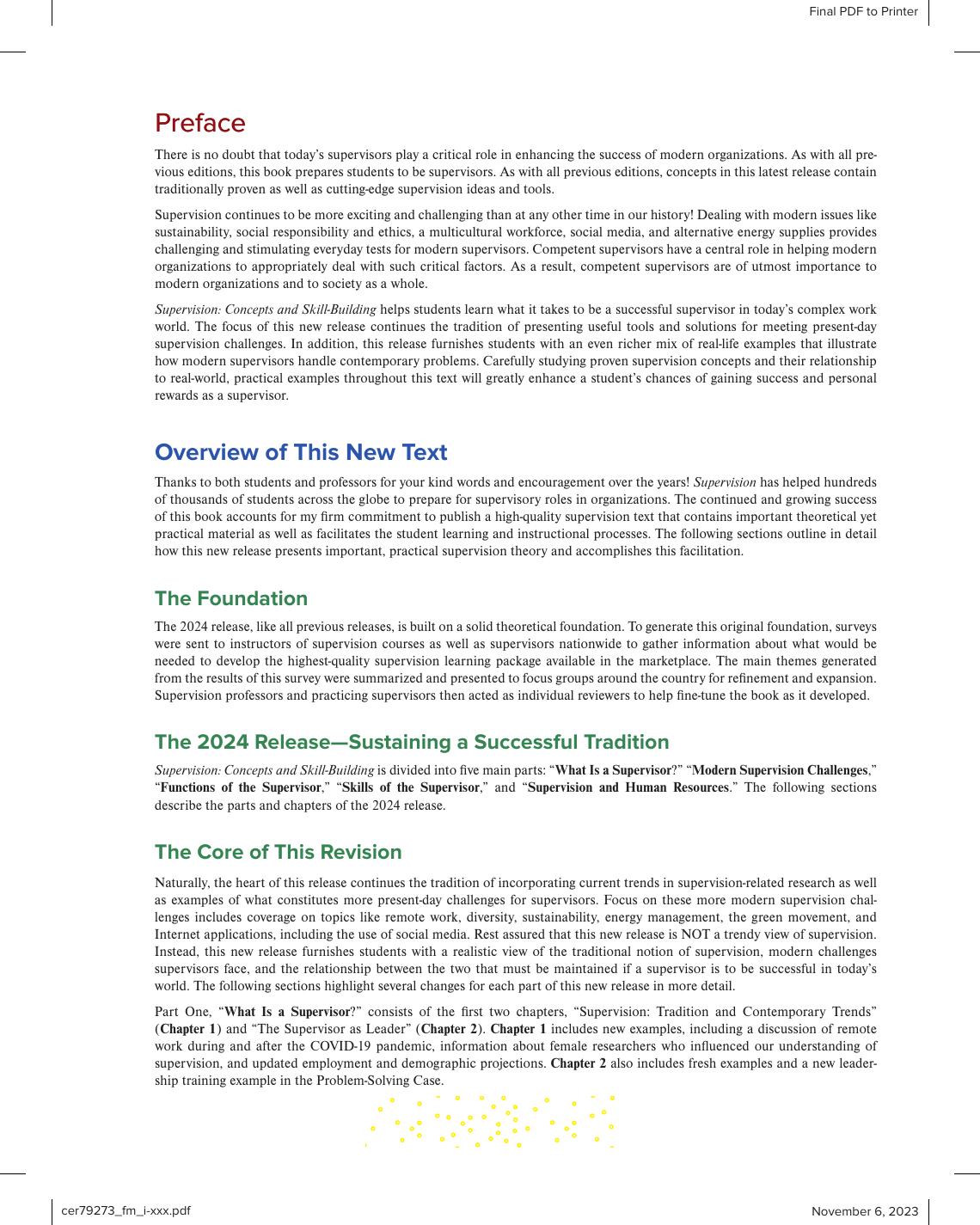 Preview page 6 of Supervision Concepts and Skill-Building 2024 Release By Samuel Certo