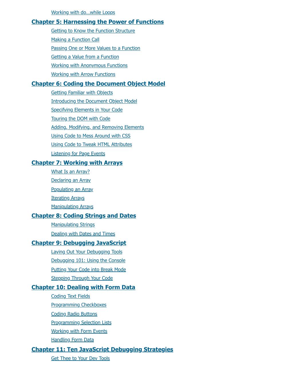 Preview page 3 of JavaScript Essentials For Dummies 1st Edition By Paul McFedries