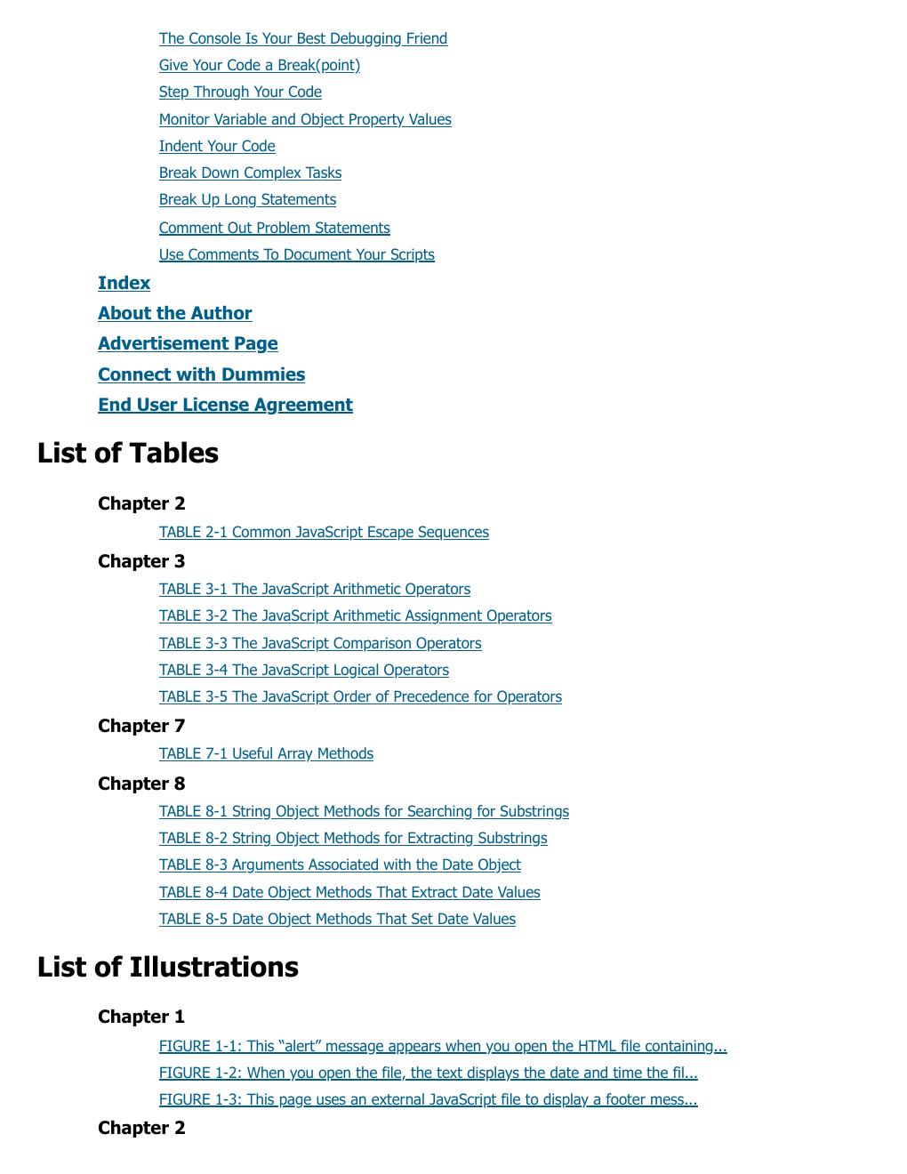 Preview page 4 of JavaScript Essentials For Dummies 1st Edition By Paul McFedries