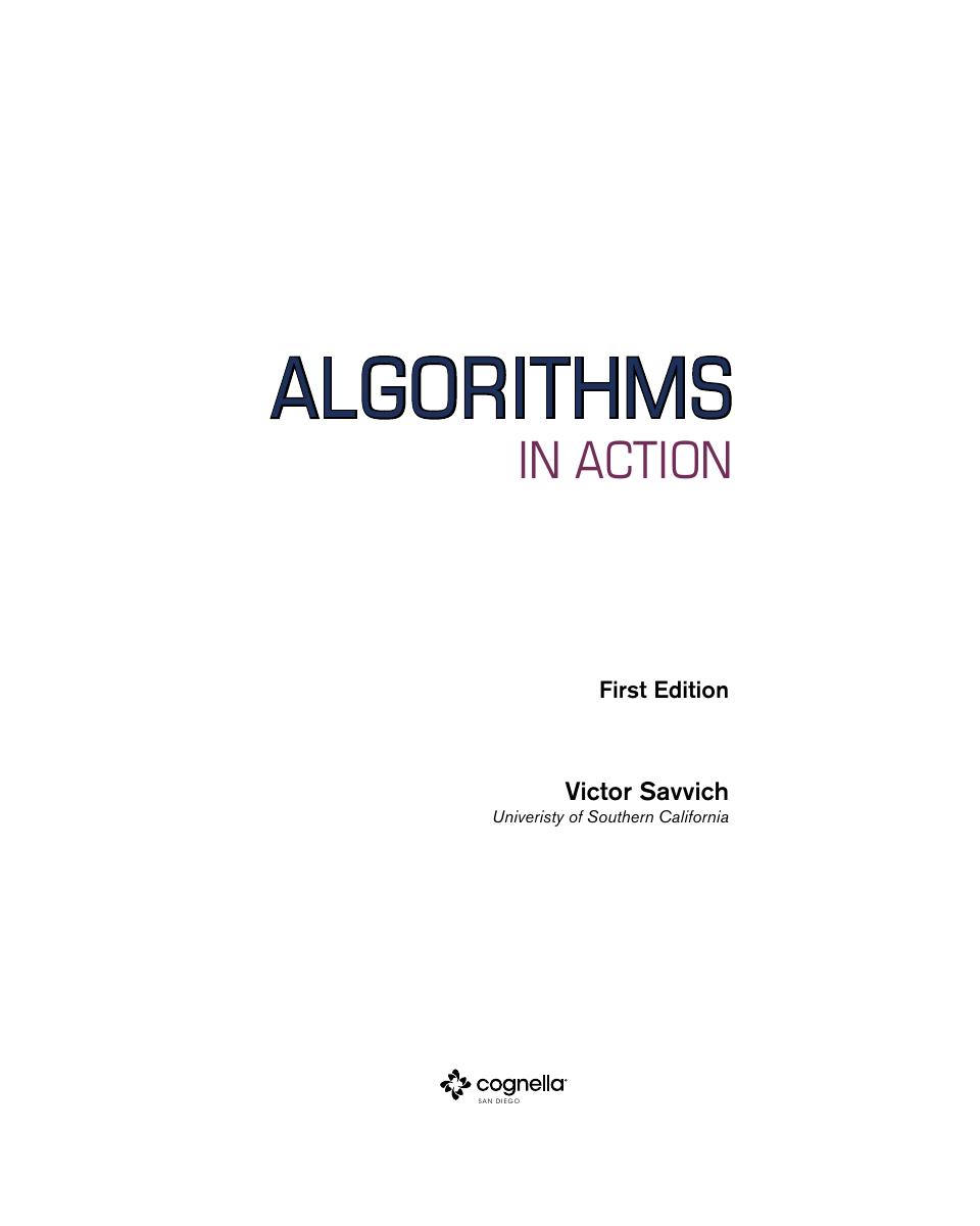 Preview page 3 of Algorithms in Action 1st Edition By Victor Savvich