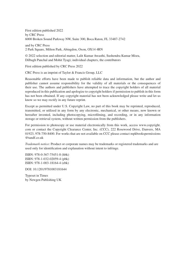 Preview page 5 of Operations Management and Data Analytics Modelling 1st Edition By Lalit Awasthi, Sushendra Misra, Dilbagh Panchal, Mohit