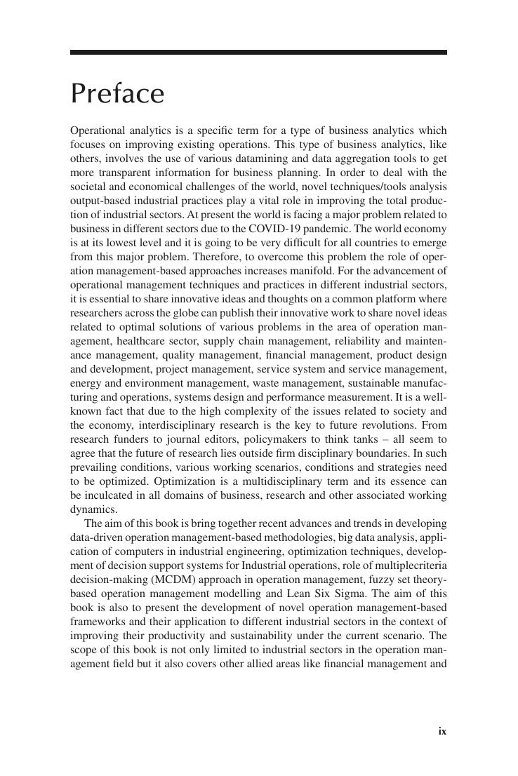 Preview page 10 of Operations Management and Data Analytics Modelling 1st Edition By Lalit Awasthi, Sushendra Misra, Dilbagh Panchal, Mohit
