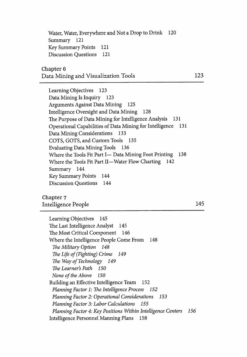 Preview page 10 of Intelligence Operations Understanding Data Tools People and Processes 1st Edition BY Erik Kleinsmith
