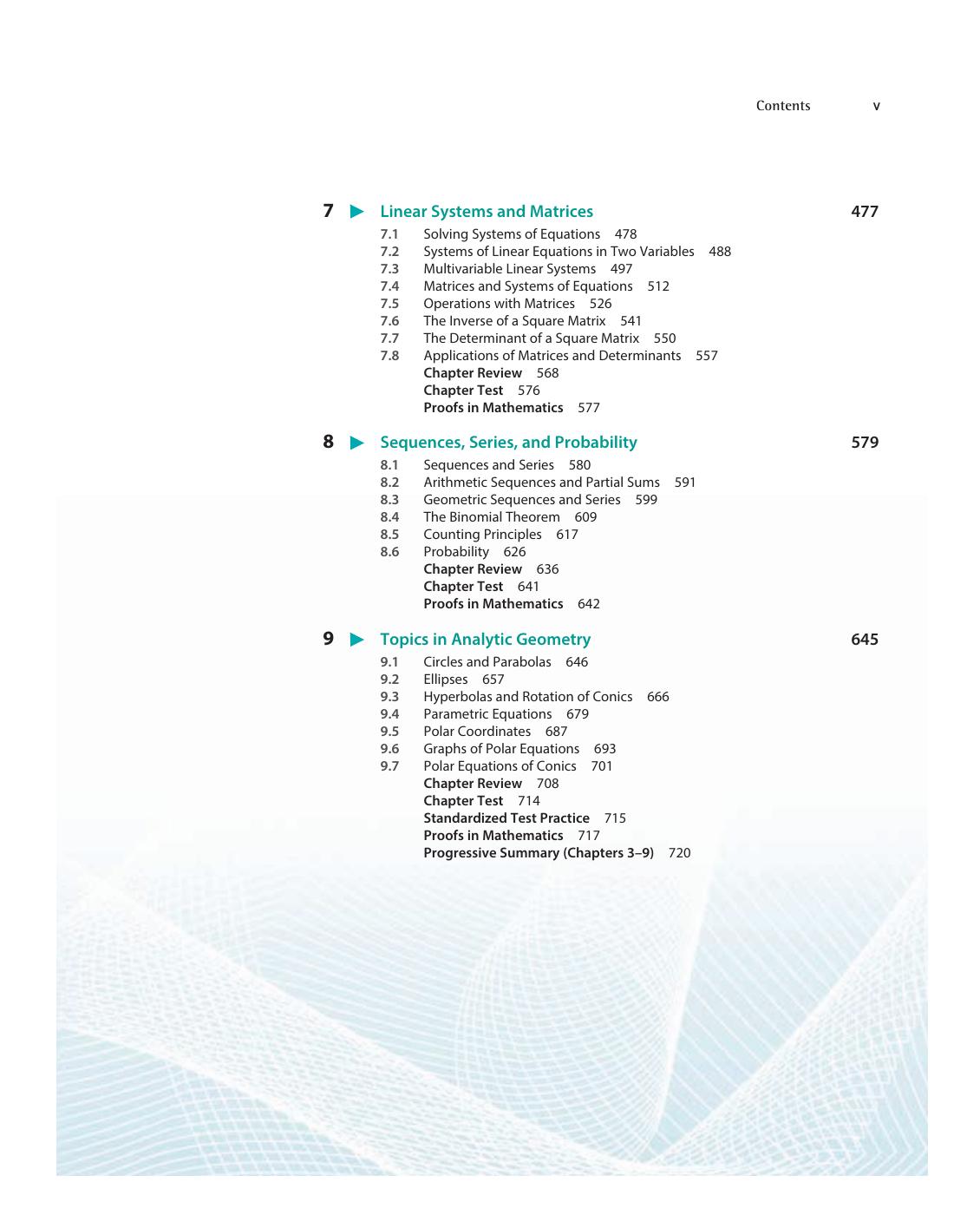 Preview page 9 of Precalculus with Limits A Graphing Approach 8th Edition By Ron Larson, Paul Battaglia