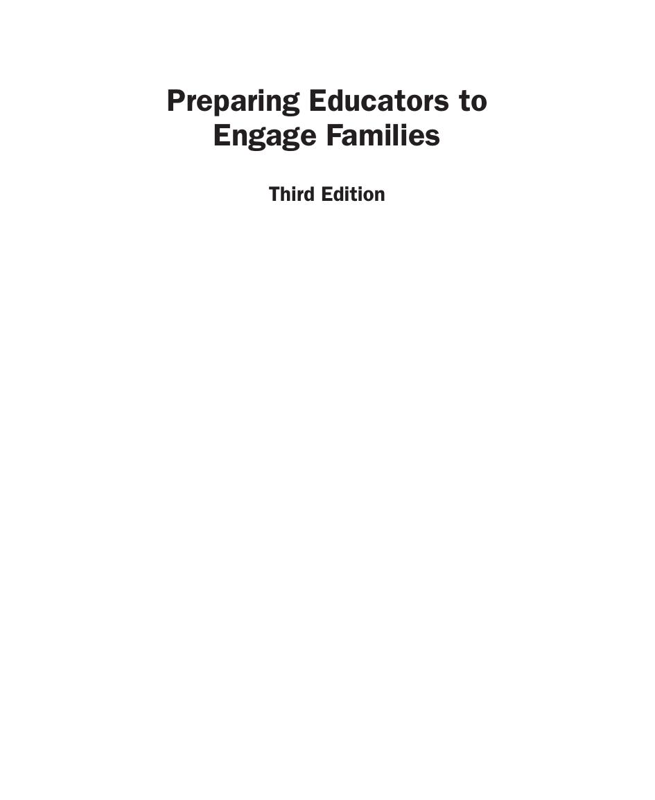 Preview page 2 of Preparing Educators to Engage Families Case Studies Using an Ecological Systems Framework 3rd Edition By Weiss, Lopez, K