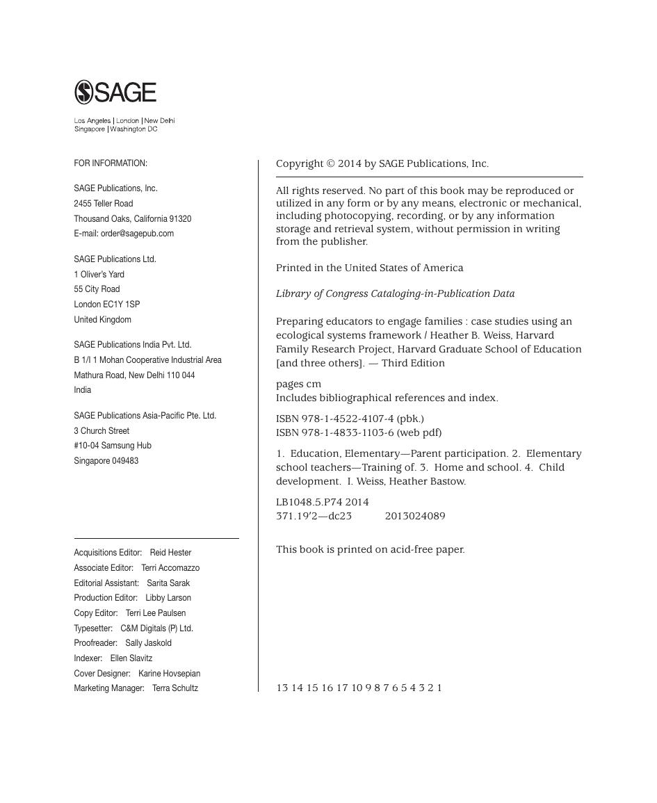 Preview page 5 of Preparing Educators to Engage Families Case Studies Using an Ecological Systems Framework 3rd Edition By Weiss, Lopez, K