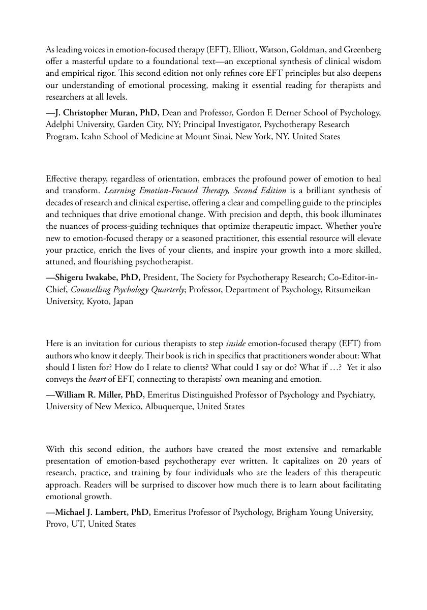 Preview page 5 of Learning Emotion-Focused Therapy A Comprehensive Guide 2nd Edition By Robert Elliott, Jeanne Watson, Rhonda Goldman, Les
