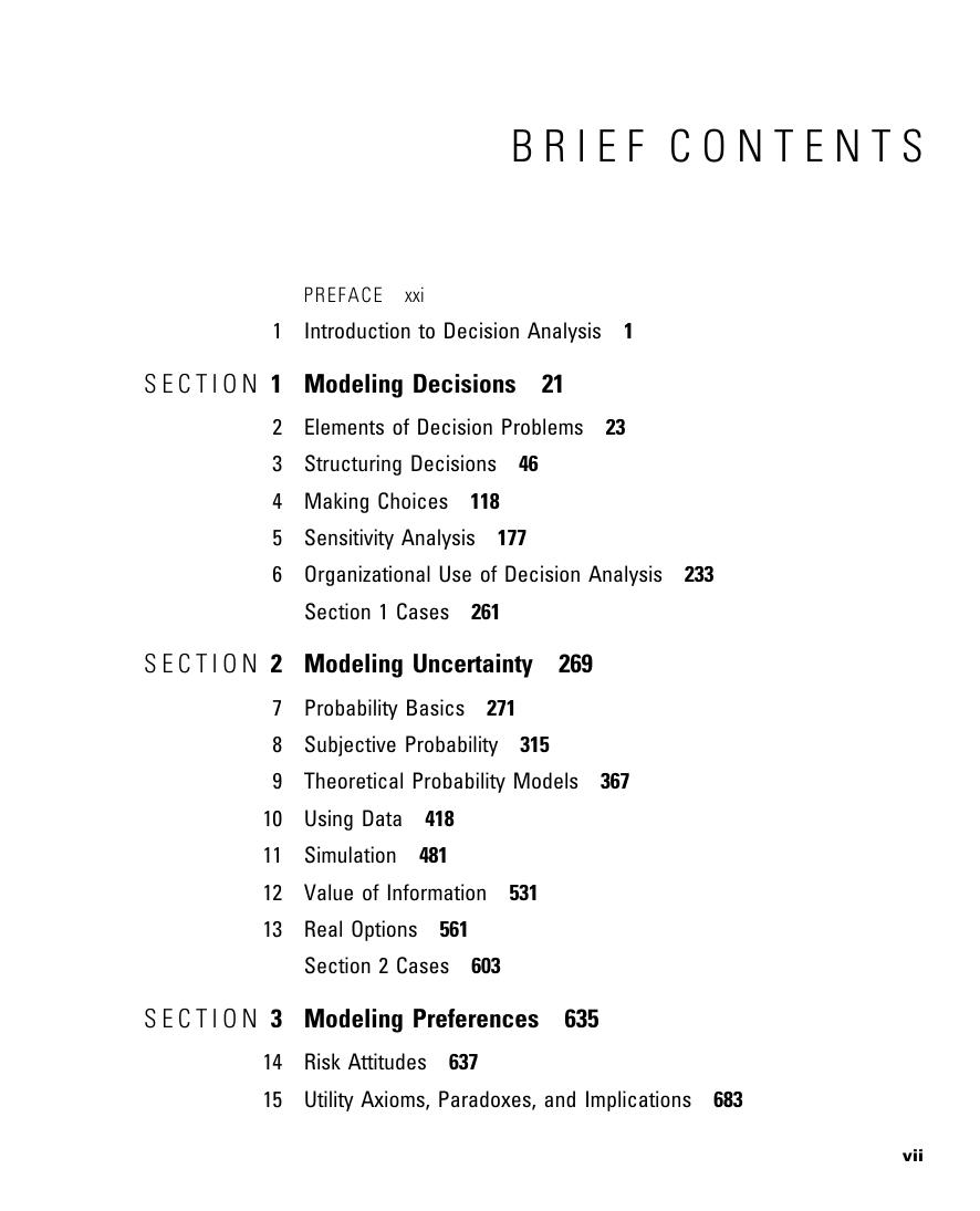 Preview page 7 of Making Hard Decisions with Decisiontools 3rd Edition By Robert Clemen, Terence Reilly