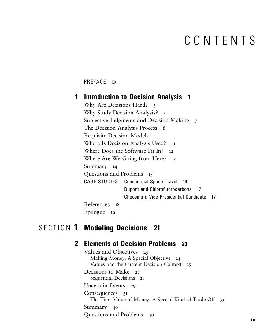 Preview page 9 of Making Hard Decisions with Decisiontools 3rd Edition By Robert Clemen, Terence Reilly