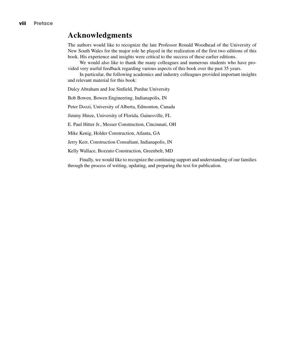 Preview page 10 of Construction Management 5th Edition By Daniel W. Halpin, Bolivar A. Senior