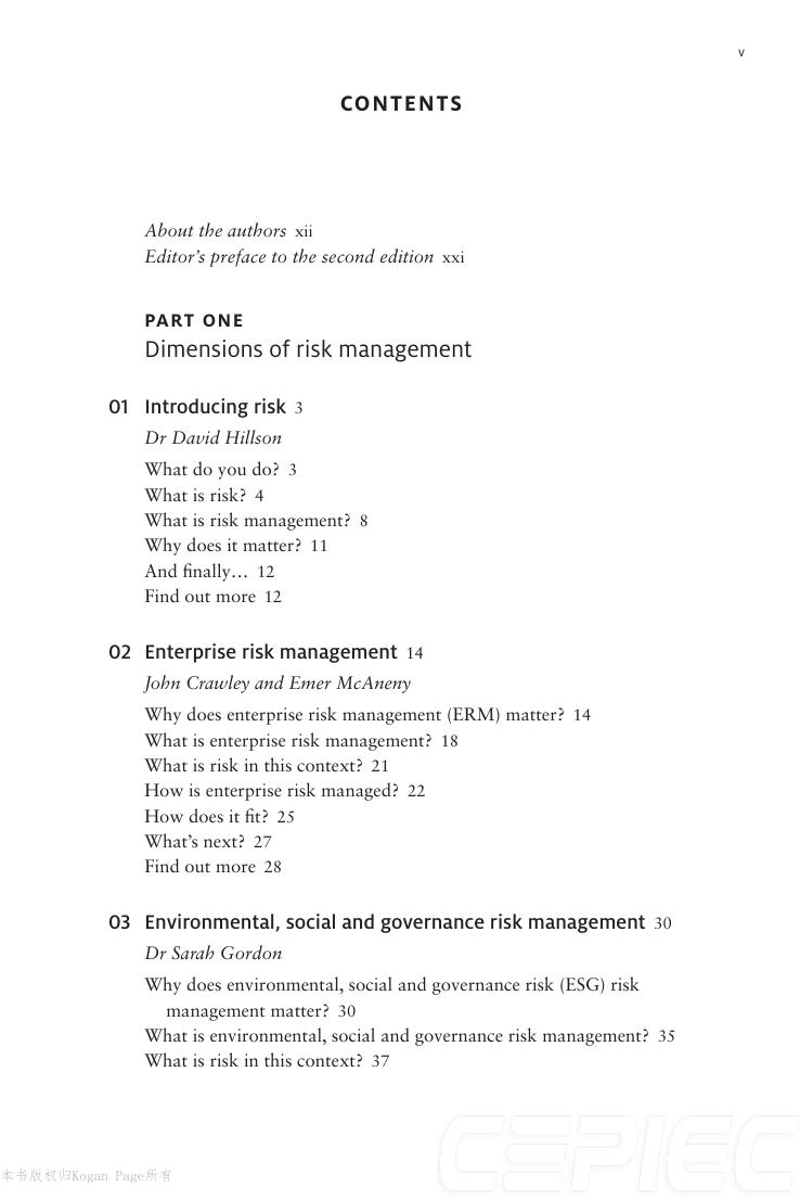 Preview page 6 of The Risk Management Handbook 2nd Edition By David Hillson eBook PDF