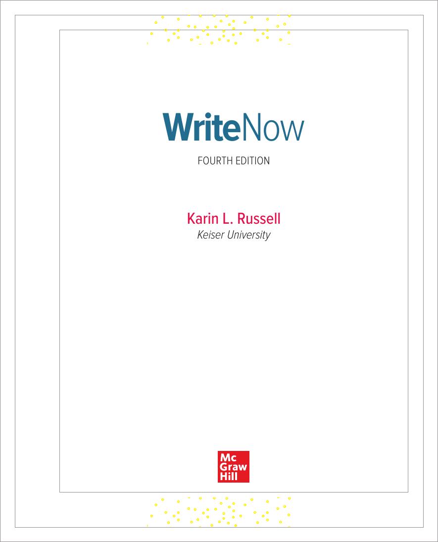 Preview page 4 of Write Now 4th Edition By Karin L. Russell eBook PDF