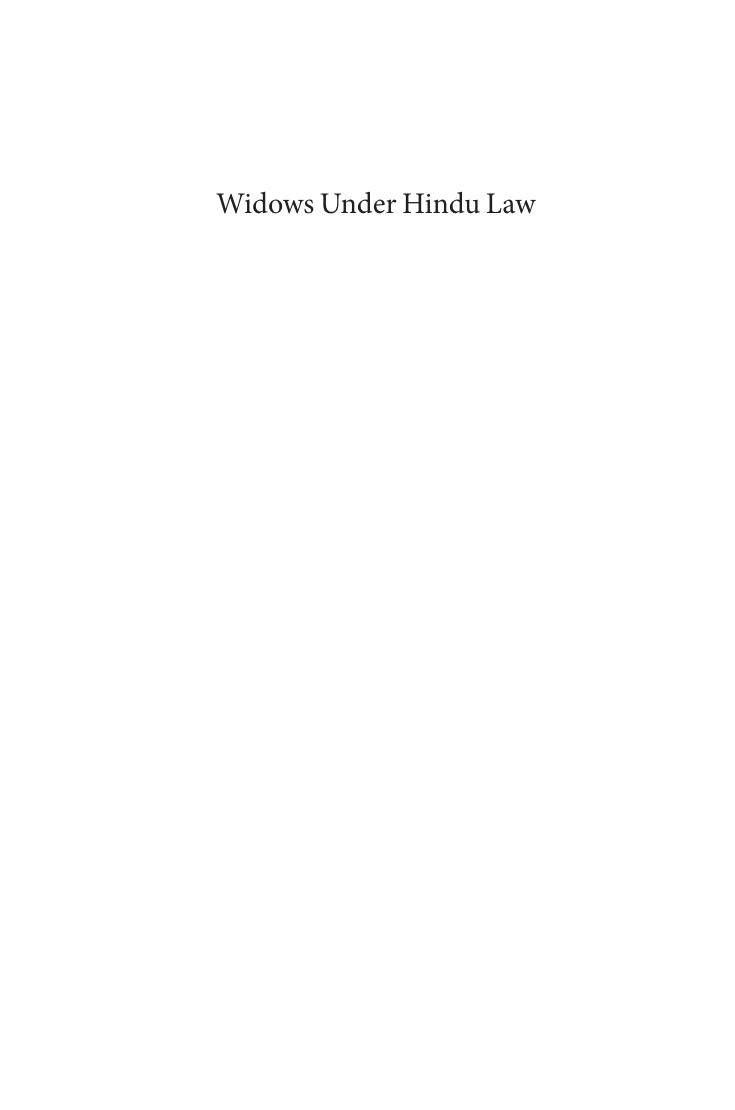 Preview page 2 of eBook Widows Under Hindu Law 1st Edition By David Brick