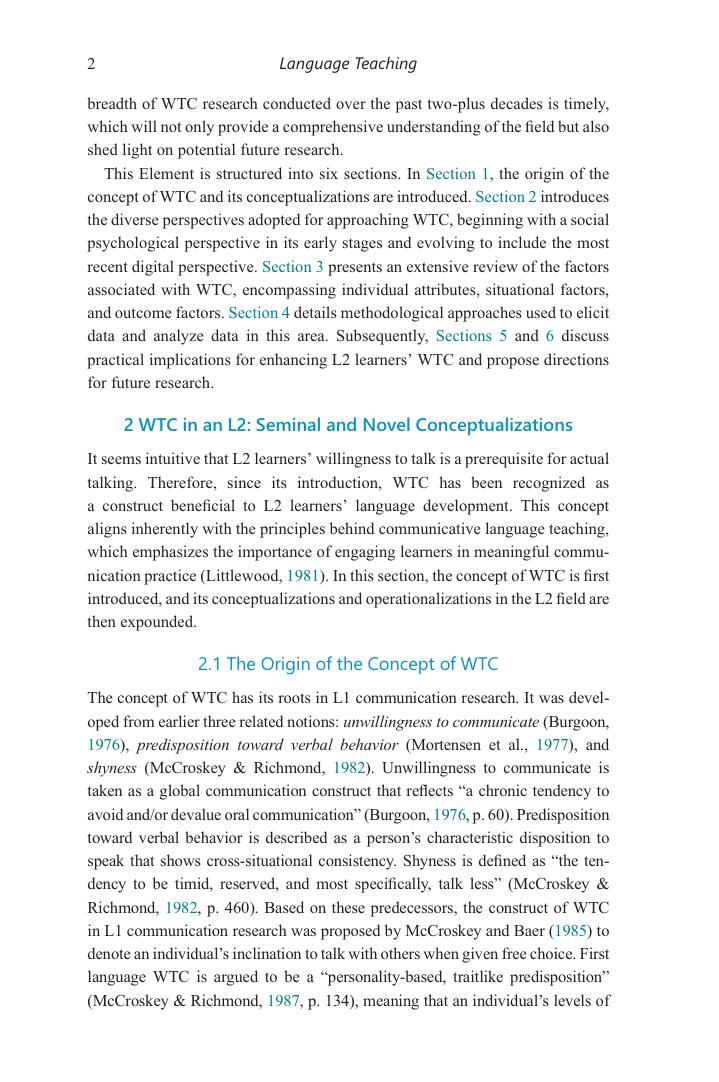 Preview page 8 of eBook Willingness to Communicate in a Second Language 1st Edition By Jian E Peng