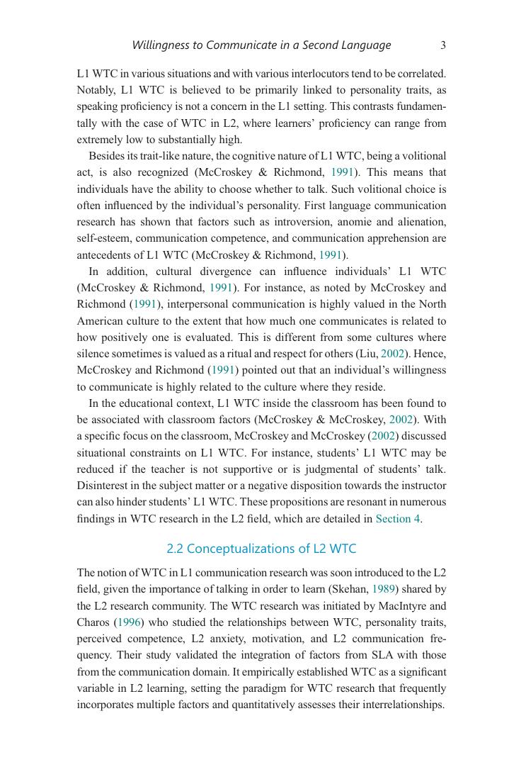 Preview page 9 of eBook Willingness to Communicate in a Second Language 1st Edition By Jian E Peng