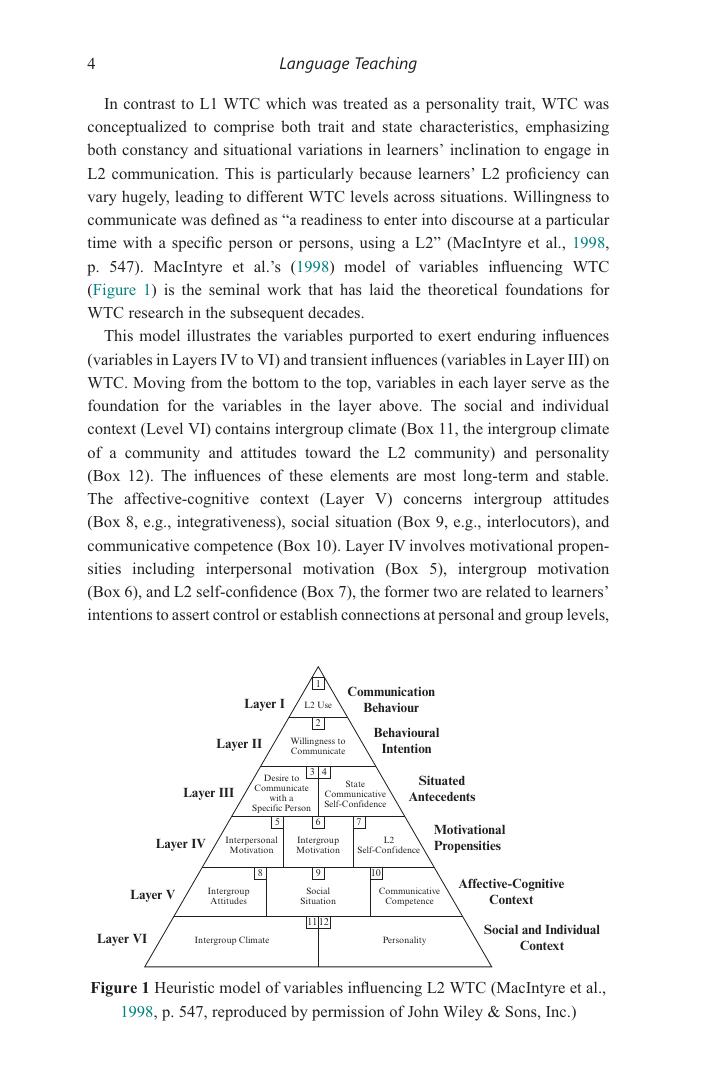 Preview page 10 of eBook Willingness to Communicate in a Second Language 1st Edition By Jian E Peng