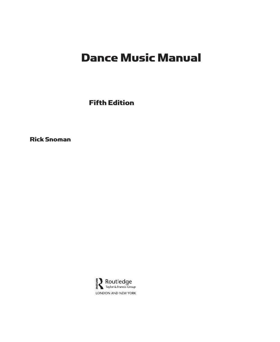 Preview page 4 of Dance Music Manual 5th Edition By Rick Snoman