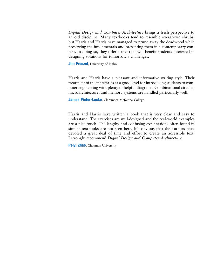 Preview page 3 of Digital Design and Computer Architecture ARM Edition By David Money Harris