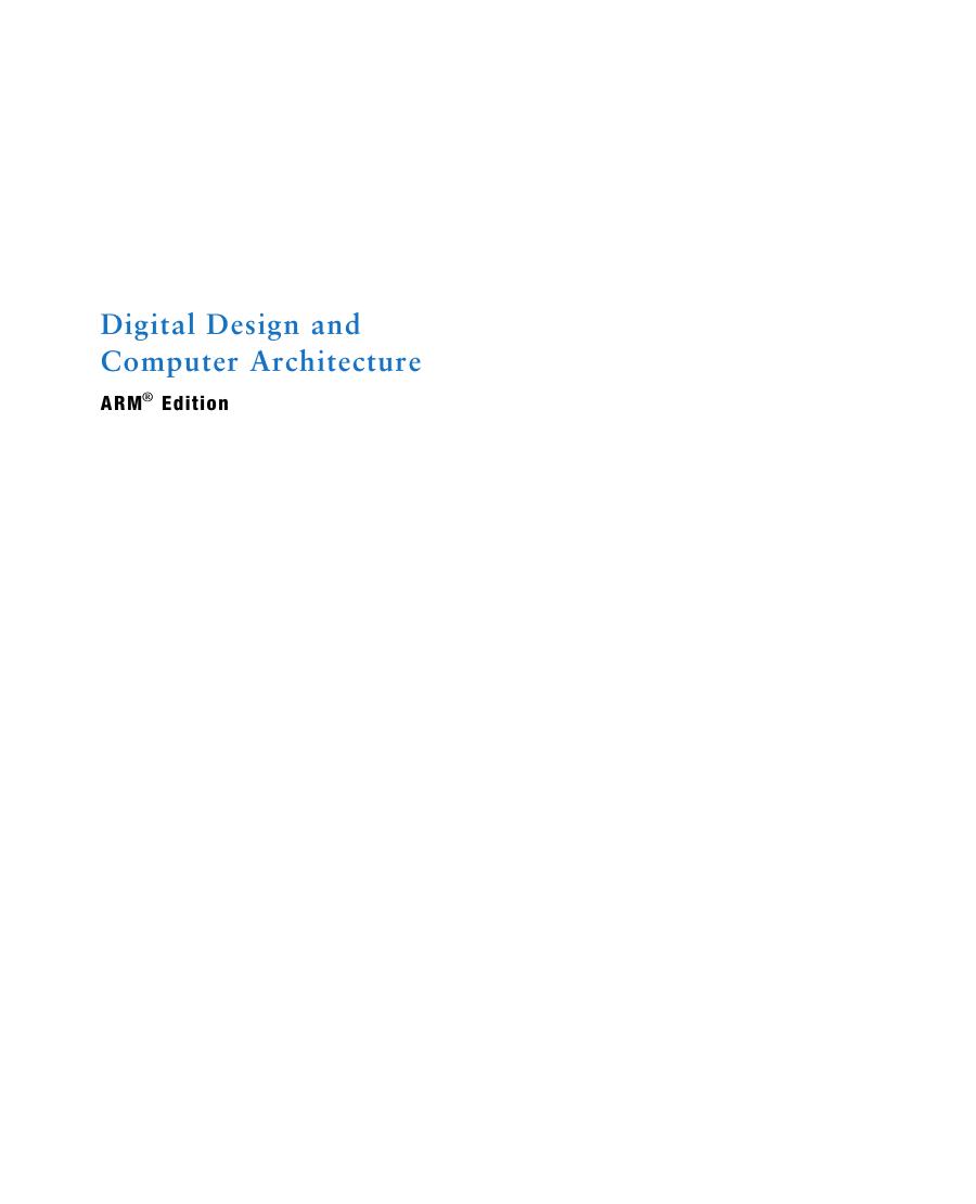 Preview page 4 of Digital Design and Computer Architecture ARM Edition By David Money Harris