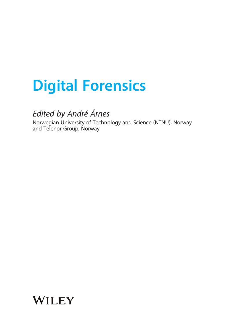 Preview page 5 of Digital Forensics By André Årnes