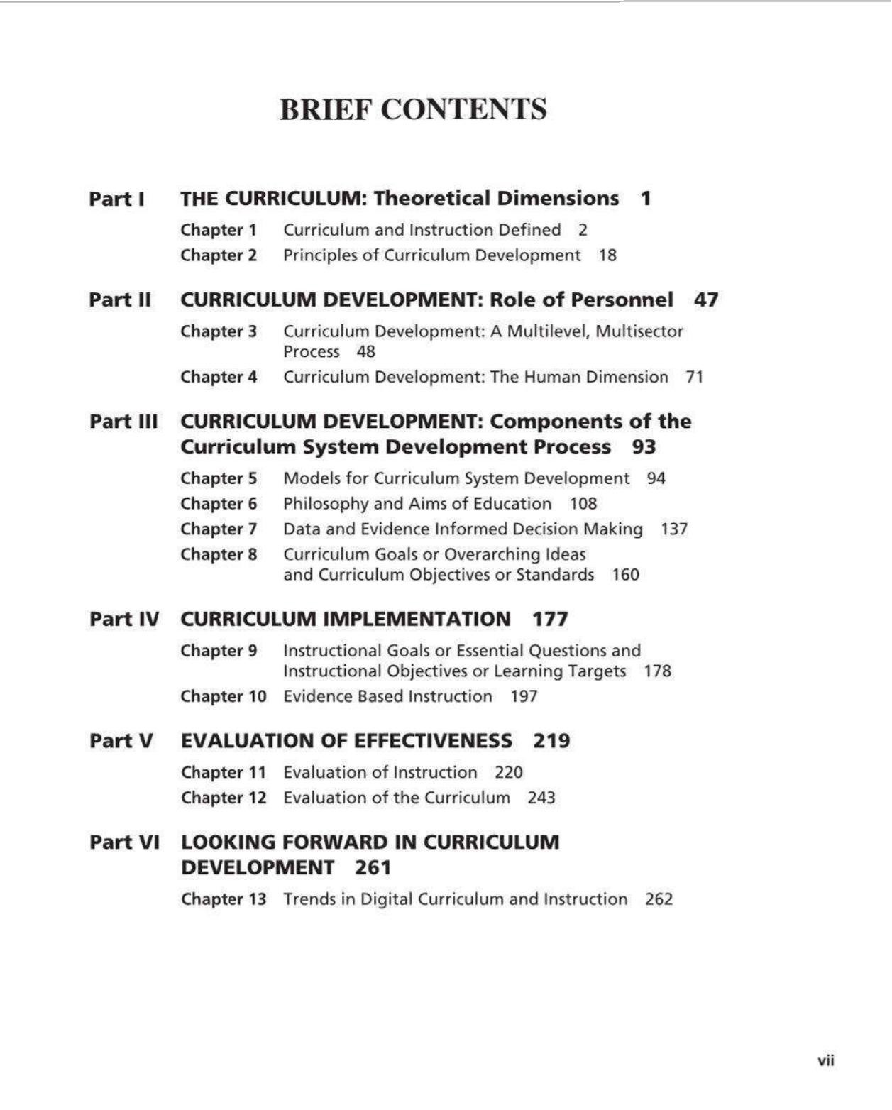 Preview page 8 of Developing the Curriculum 9th Edition By William Gordon II, Rosemarye Taylor