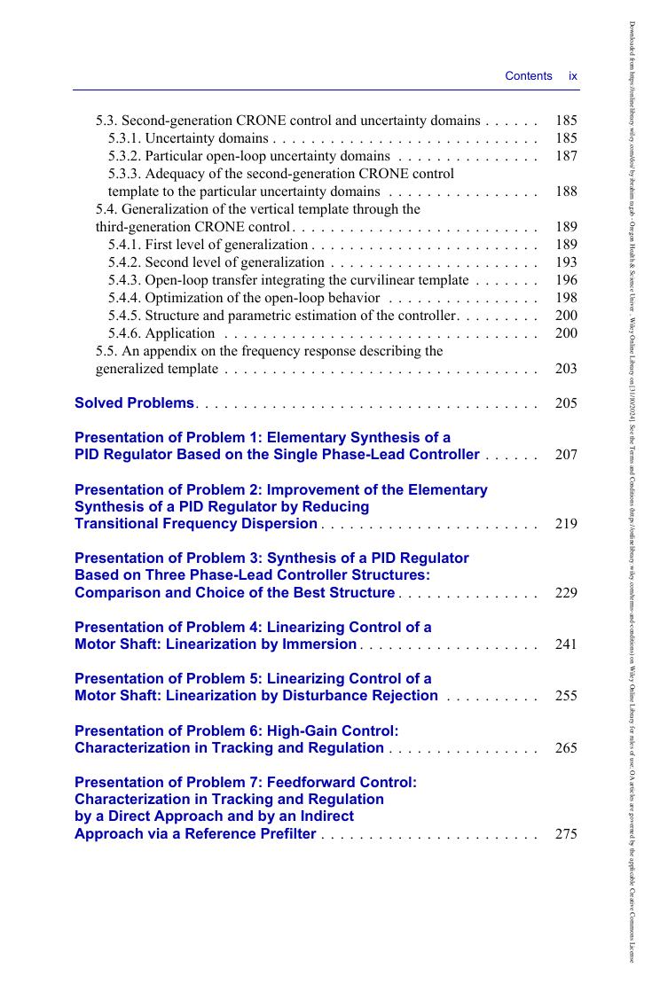 Preview page 9 of Control in System Dynamics Comparative Analysis of Feedback Strategies By Alain Oustaloup