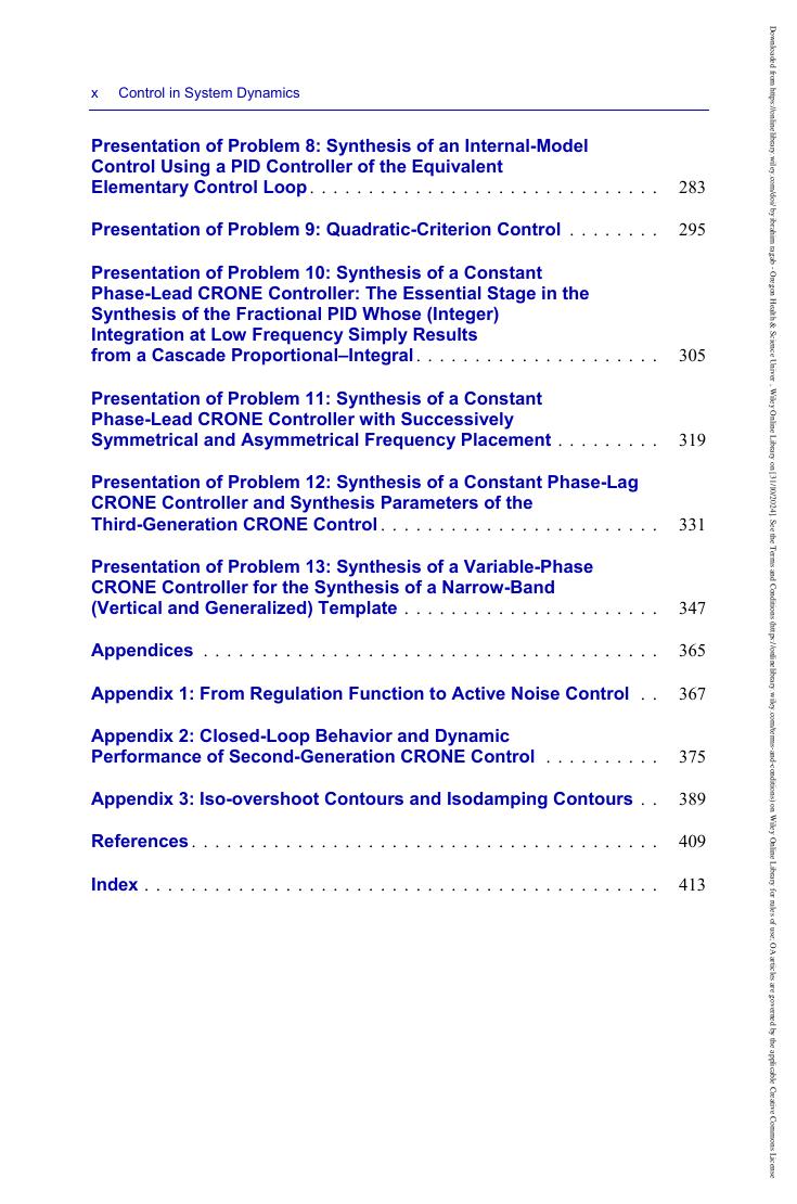 Preview page 10 of Control in System Dynamics Comparative Analysis of Feedback Strategies By Alain Oustaloup