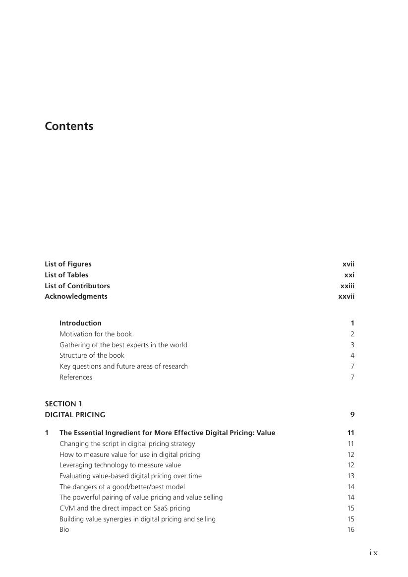 Preview page 10 of Digital Pricing Strategy Capturing Value from Digital Innovations 1st Edition By Stephan Liozu, Andreas Hinterhuber
