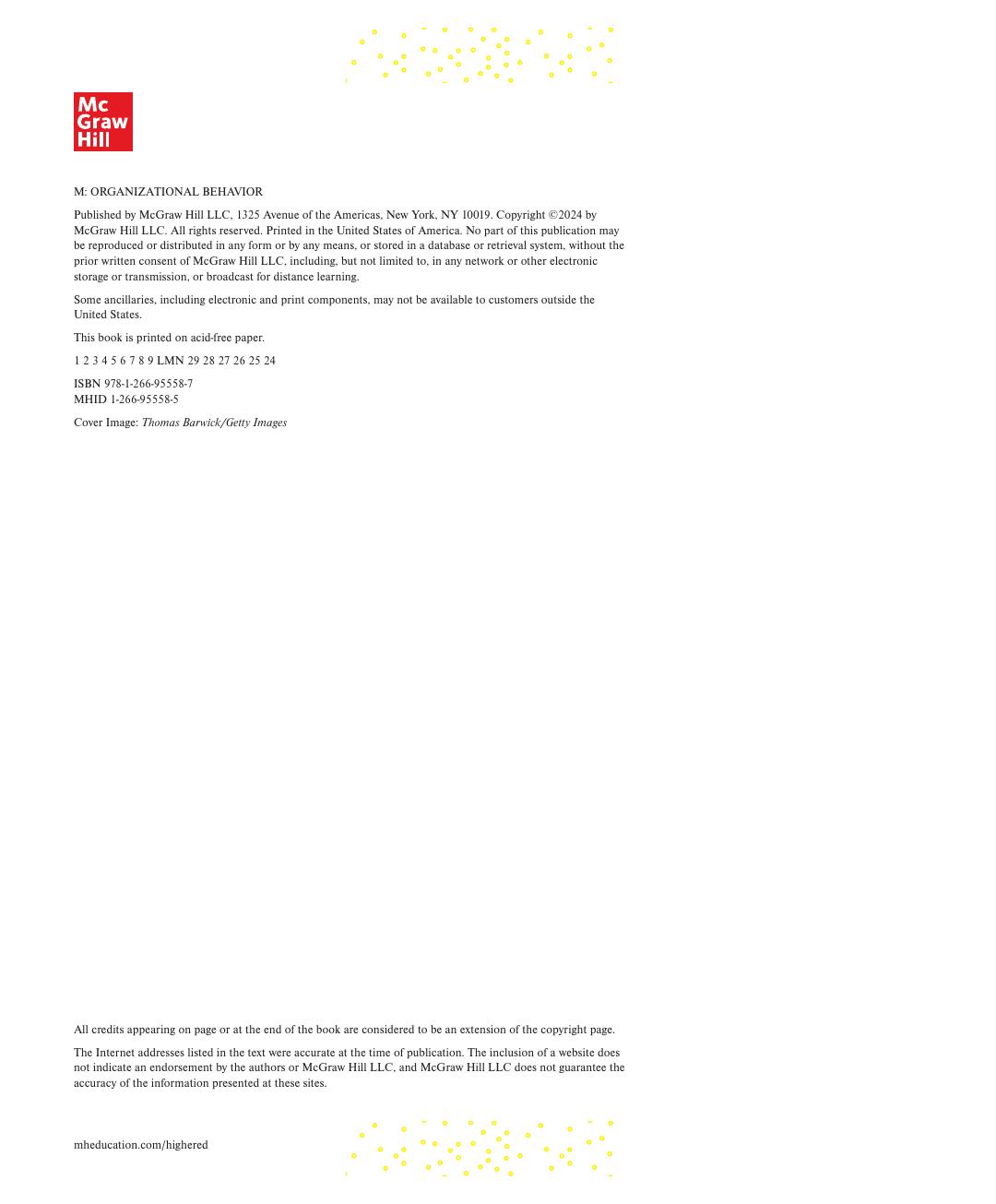 Preview page 3 of M Organizational Behavior Evergreen Release By Mary Von Glinow