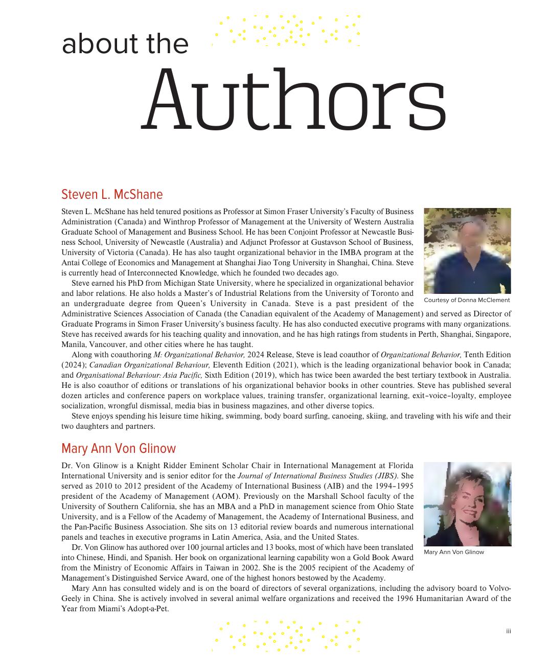 Preview page 4 of M Organizational Behavior Evergreen Release By Mary Von Glinow