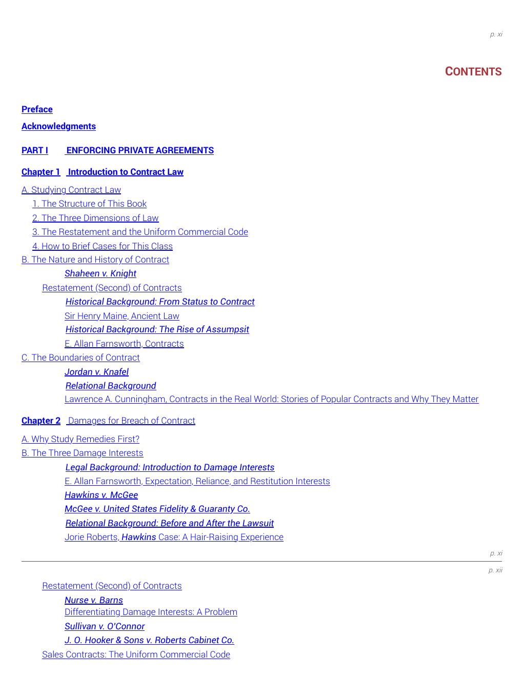 Preview page 9 of Contracts Cases and Doctrine 8th Edition By Randy Barnett, Nathan Oman