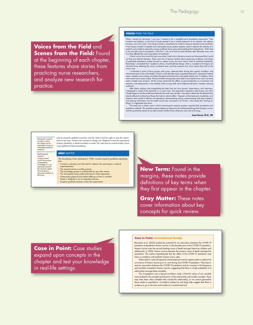 Preview page 4 of Nursing Research Reading, Using, and Creating Evidence 6th Edition By Janet Houser, Kenneth Oja