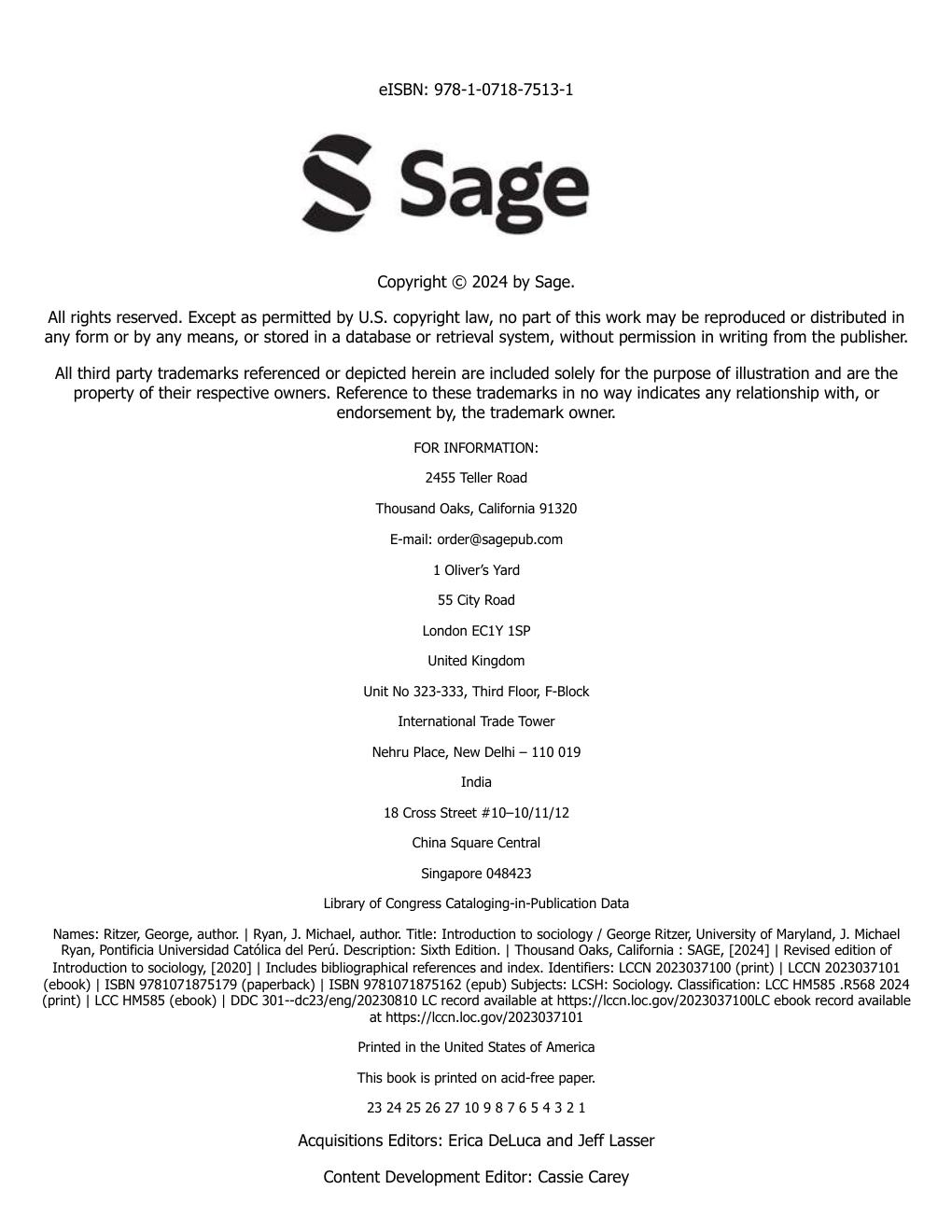 Preview page 5 of Introduction to Sociology 6th Edition By George Ritzer