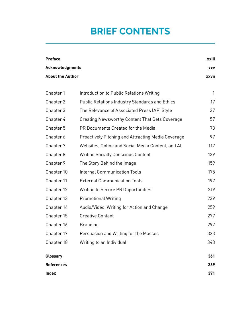 Preview page 6 of Public Relations Writing Essential Tools for Effective Storytelling By Valerie Fields