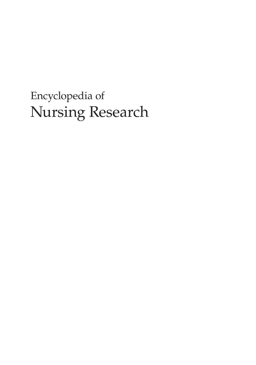 Preview page 2 of Encyclopedia of nursing research 4th Edition By Joyce J. Fitzpatrick