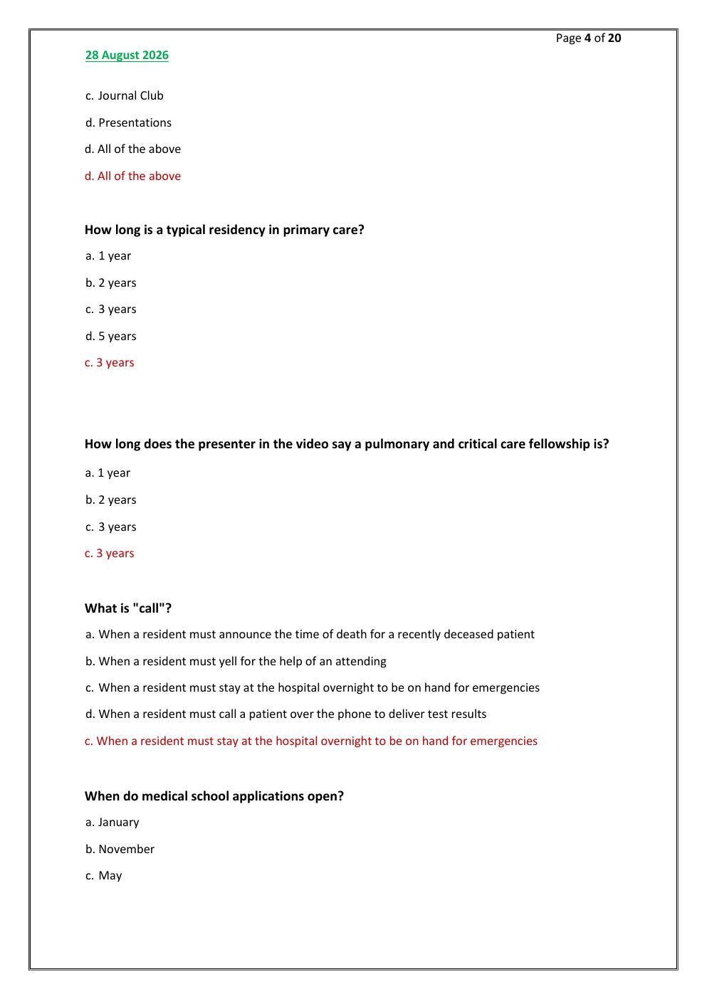 Preview page 4 of PHP Test FINAL Exam 100 comprehensive questions |  FREQUENTLY MOST TESTED QUESTIONS AND VERIFIED  SOLUTIONS/GET IT 100%