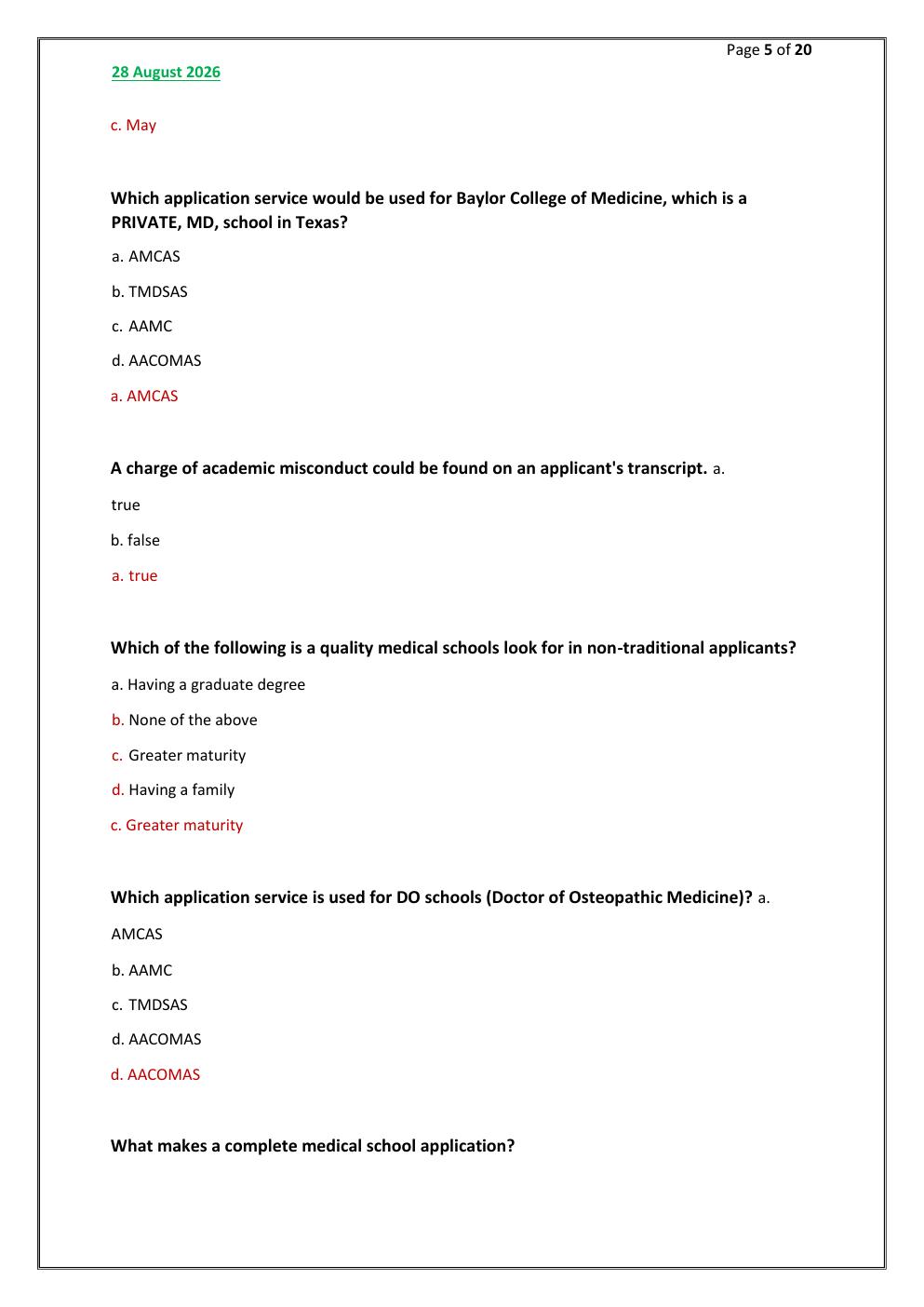 Preview page 5 of PHP Test FINAL Exam 100 comprehensive questions |  FREQUENTLY MOST TESTED QUESTIONS AND VERIFIED  SOLUTIONS/GET IT 100%
