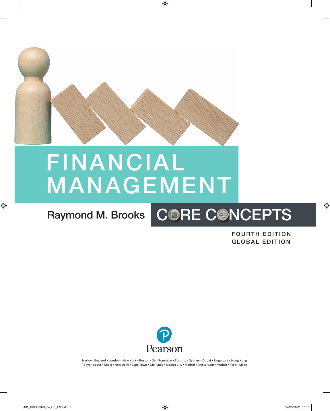 Preview page 4 of Financial Management Core Concepts 4th Global Edition By Raymond Brooks