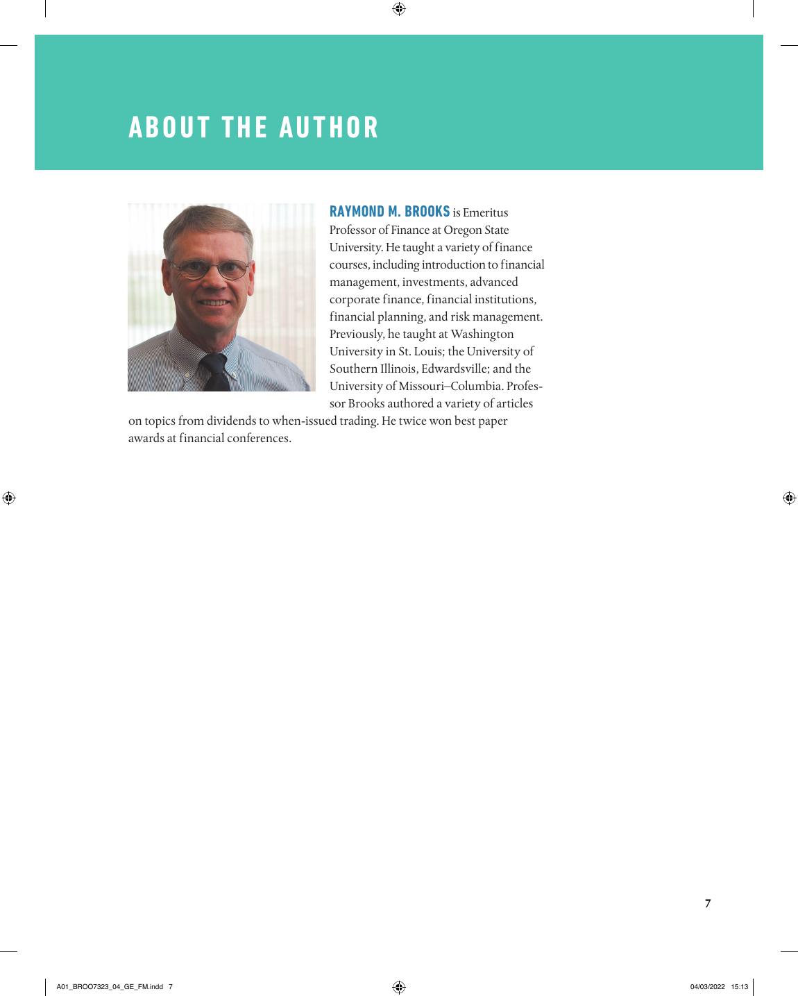 Preview page 8 of Financial Management Core Concepts 4th Global Edition By Raymond Brooks