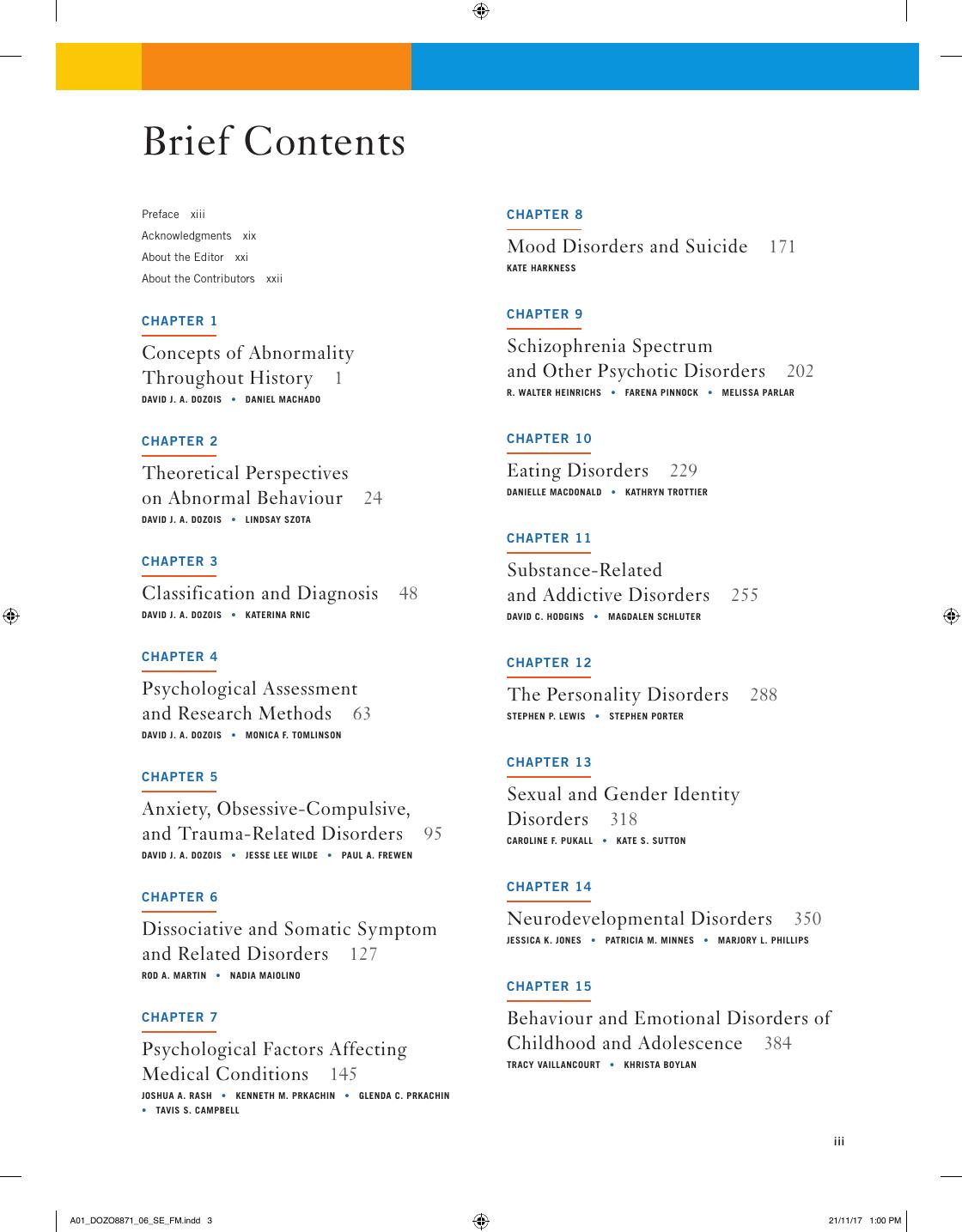 Preview page 4 of Abnormal Psychology Perspectives 6th Edition By David J.A. Dozois eBook PDF