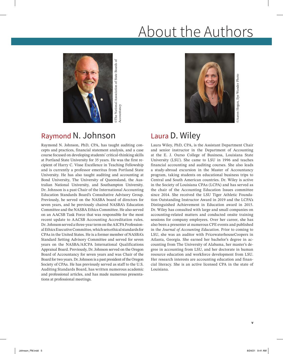 Preview page 6 of Auditing A Practical Approach with Data Analytic, 2nd Edition By Raymond Johnson, Laura Wiley eBook PDF